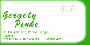 gergely pinke business card
